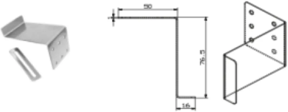 Image Horizontal mounting brackets KVS7082