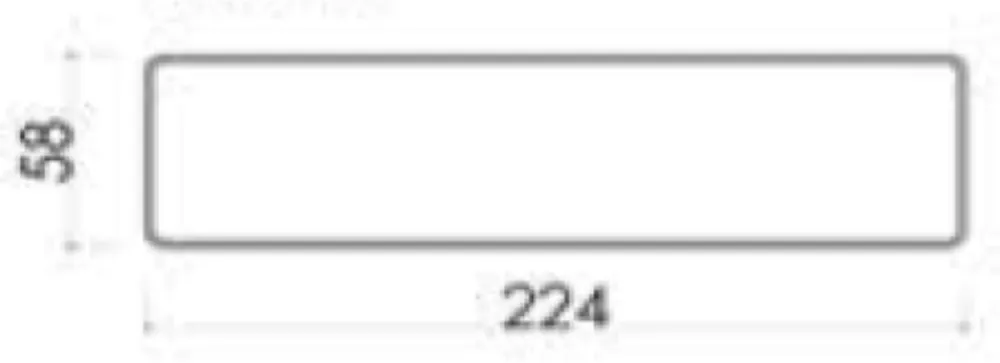 Image Flat channel 224x58 mm, length 0.5 m, white KVS7541