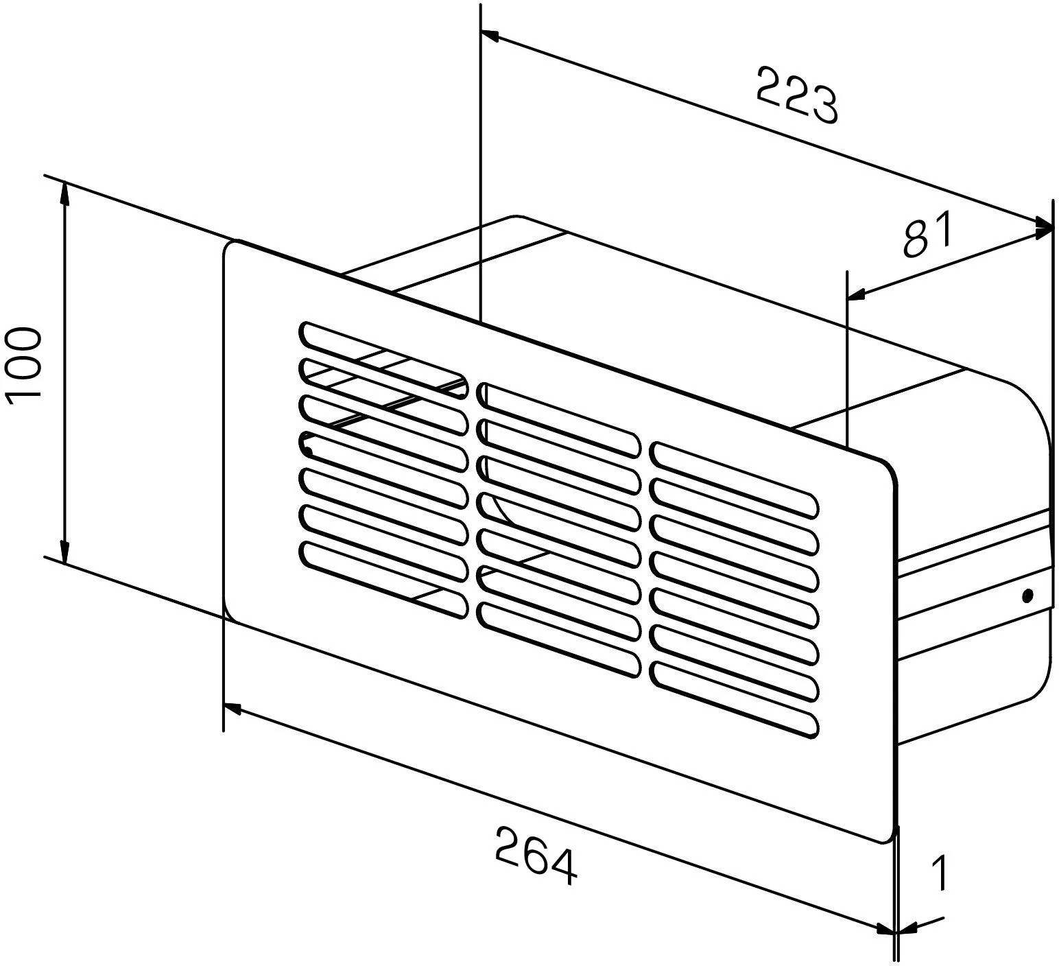 Image Grid 265x100 mm KVS7026W