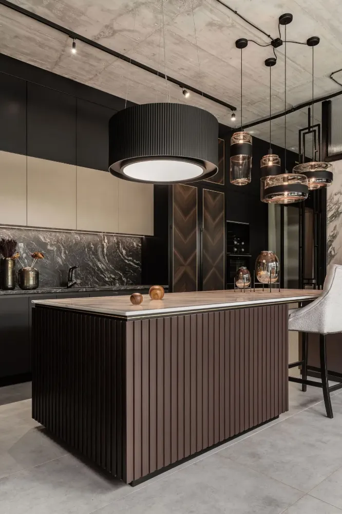 Image ISLAND HOOD MONO LIGHT 80 ECRU CDW8001E