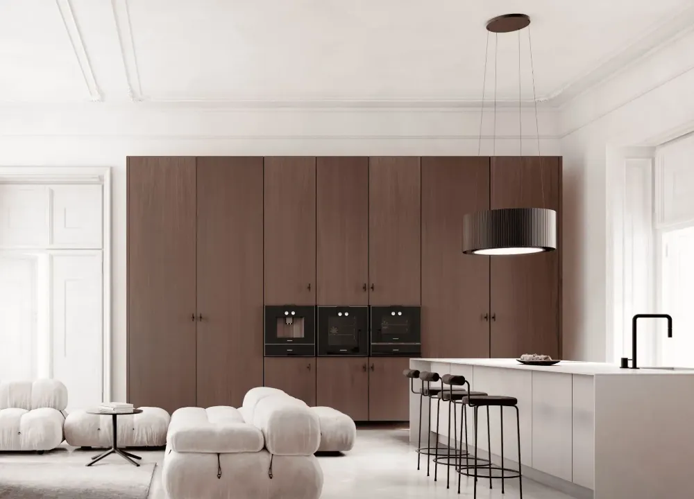 Image ISLAND HOOD MONO LIGHT 80 ECRU CDW8001E