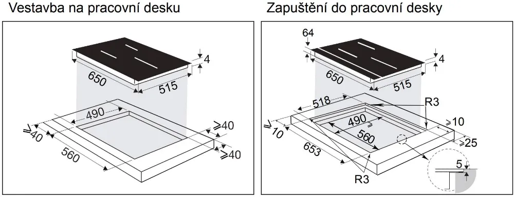 Image INDUCTION HOB DTI3683BP