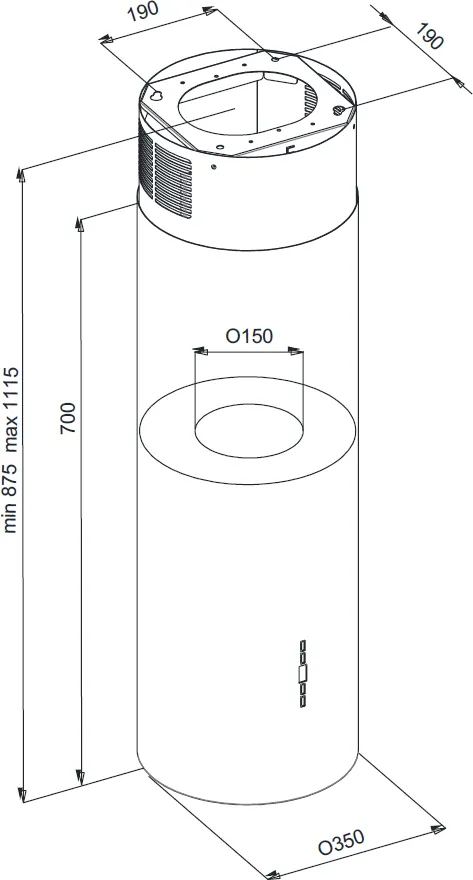 Image HOOD KMI3500BL