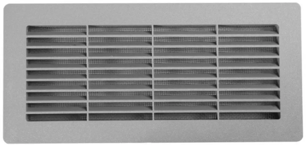 Gray grille 248x117 for flat ducting 220x90 KVS290136G