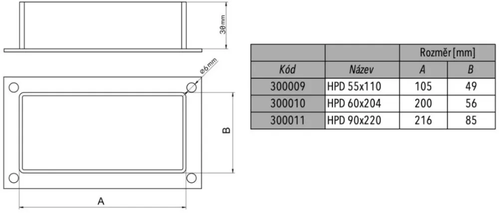 Image Flange for pipe 220×90, KVS300011