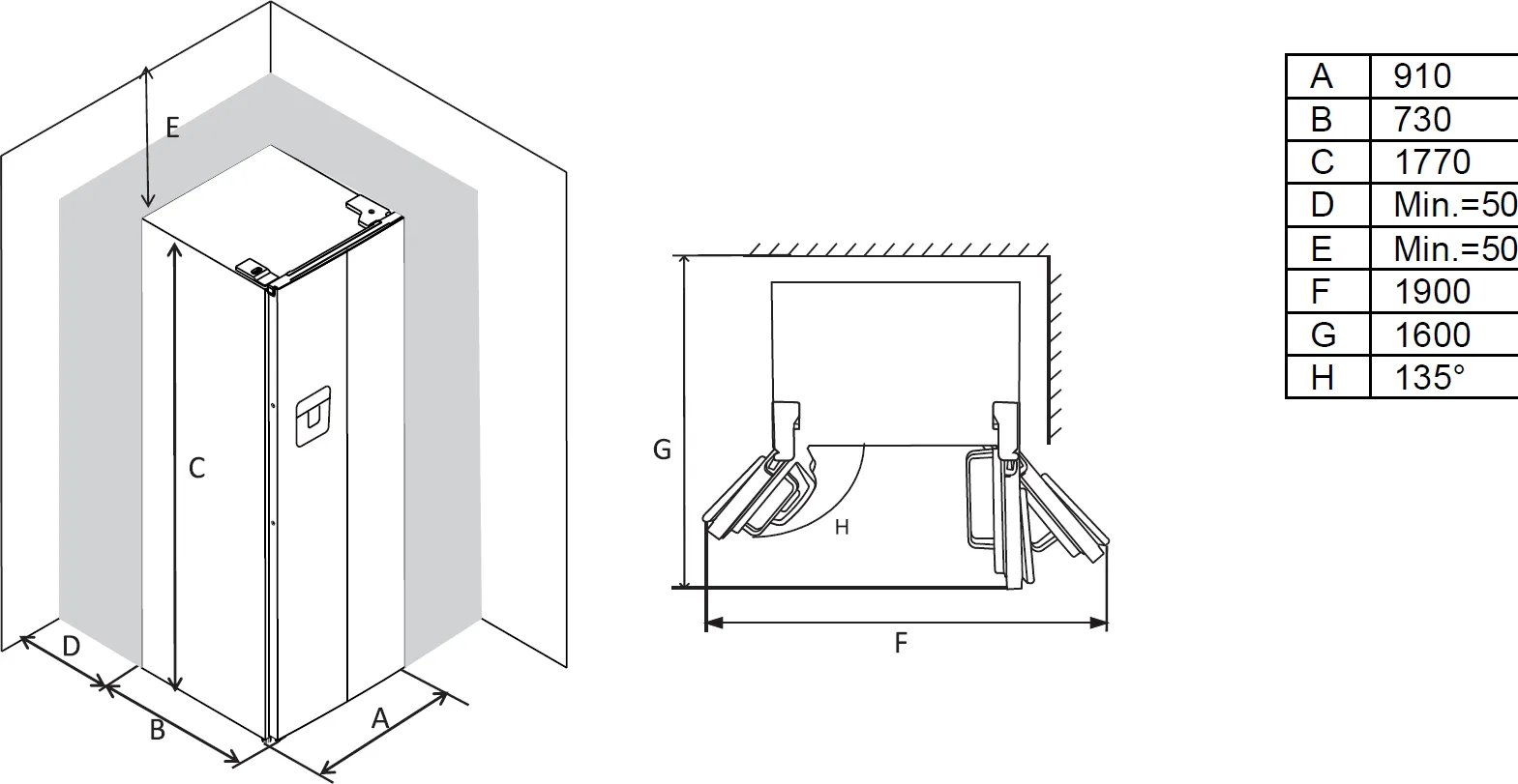 Image SIDE BY SIDE REFRIGERATOR KCSN577LD