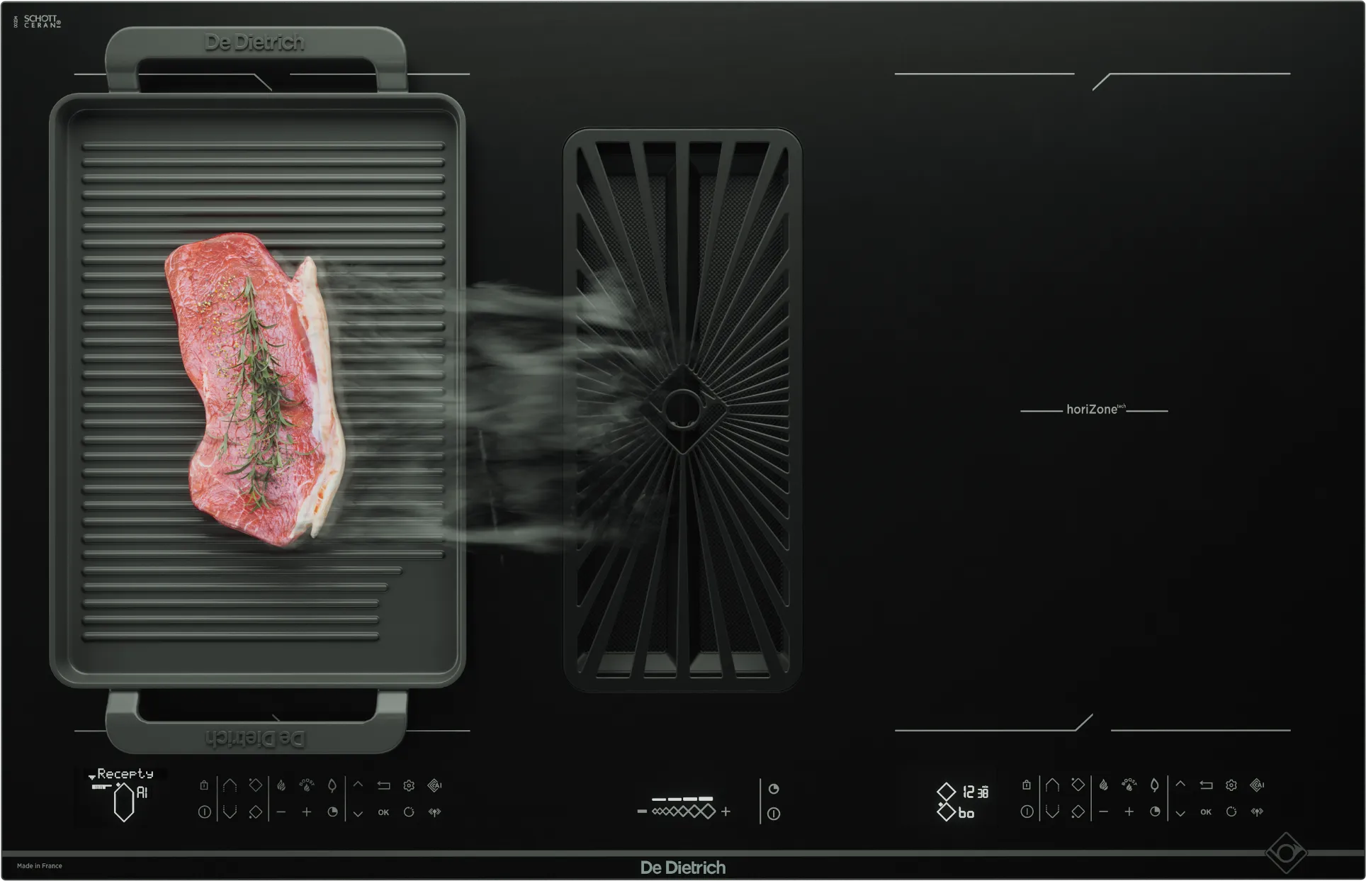 Image INDUCTION HOB DPH4840BT (set with extractor and probe)