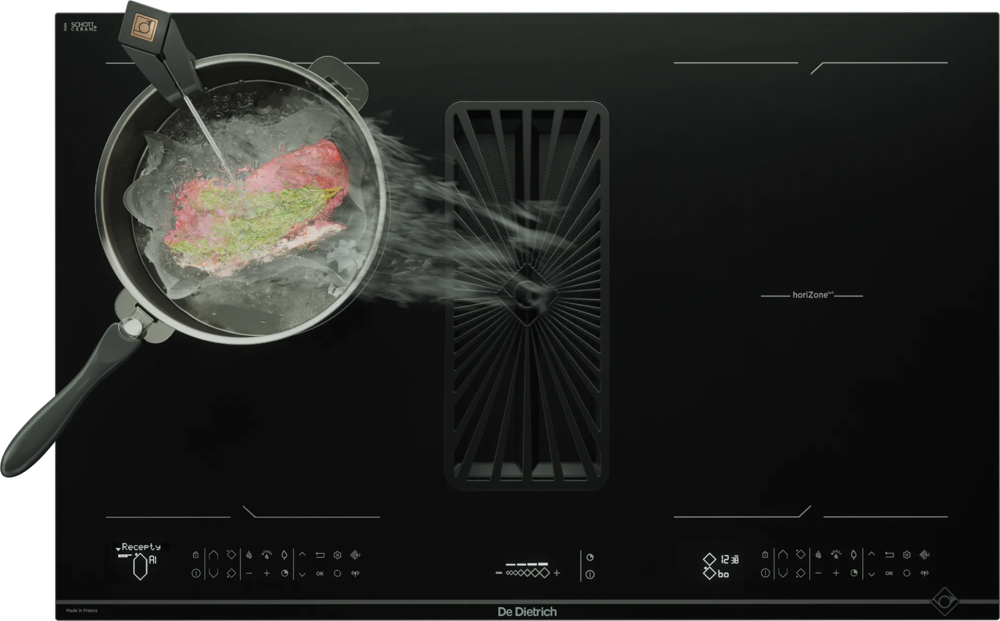 Image INDUCTION HOB DPH4840BT (set with extractor and probe)