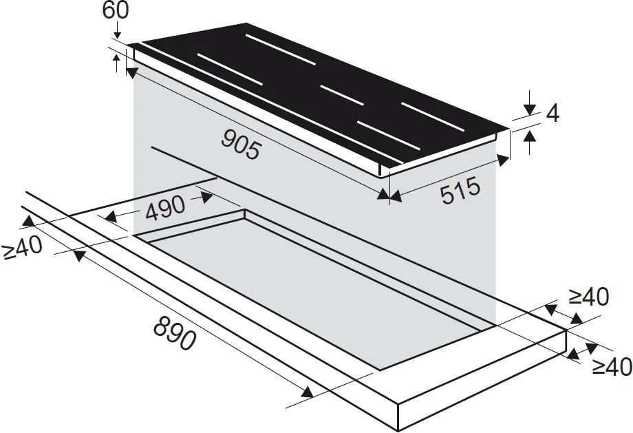 Image INDUCTION HOB DPI595ABT