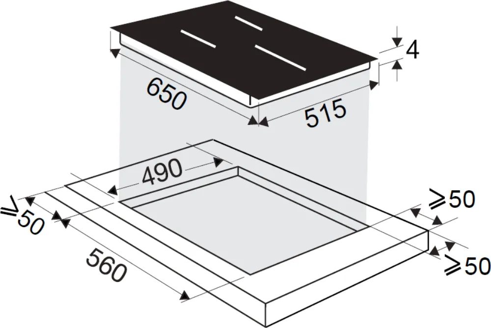 Image INDUCTION HOB DPI5652AB