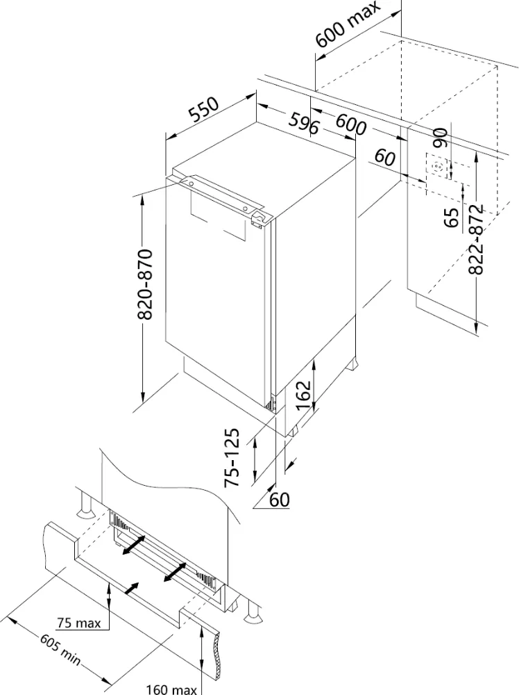 Image BUILT-IN REFRIGERATOR KC2124J