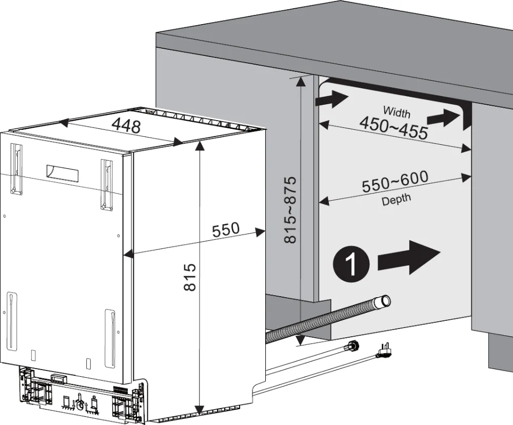 Image BUILT-IN DISHWASHER KVD4610P