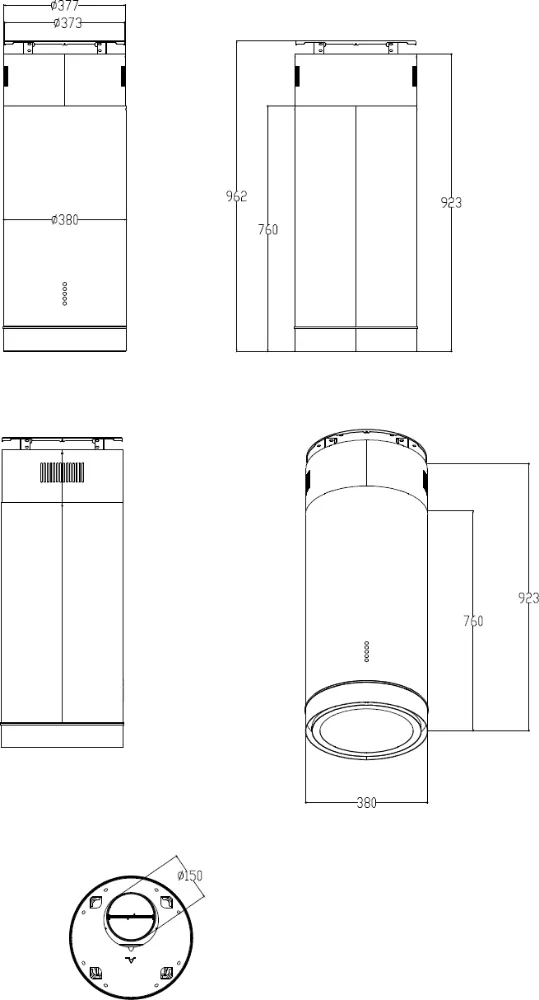 Image ISLAND HOOD KLI3800BL