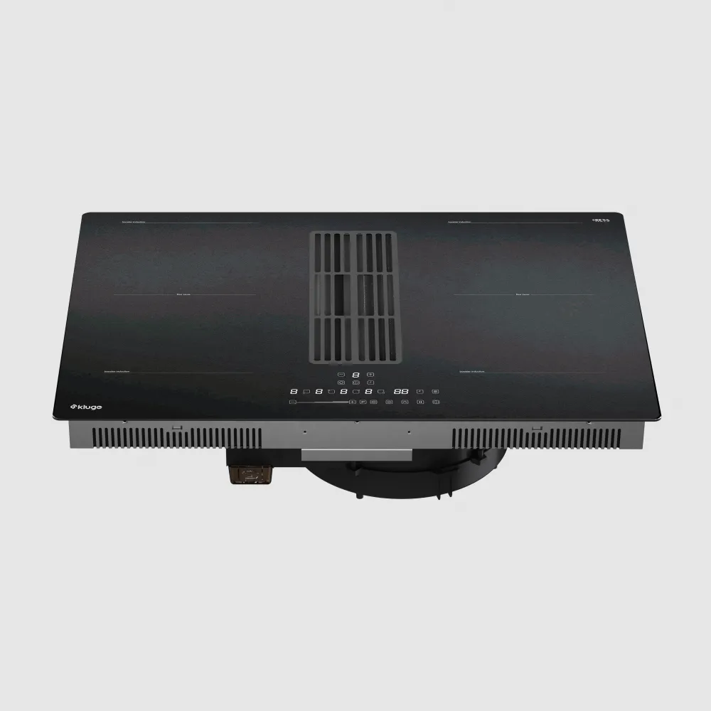 Image INDUCTION HOB WITH INTEGRATED EXHAUST HOOD KHI8000B