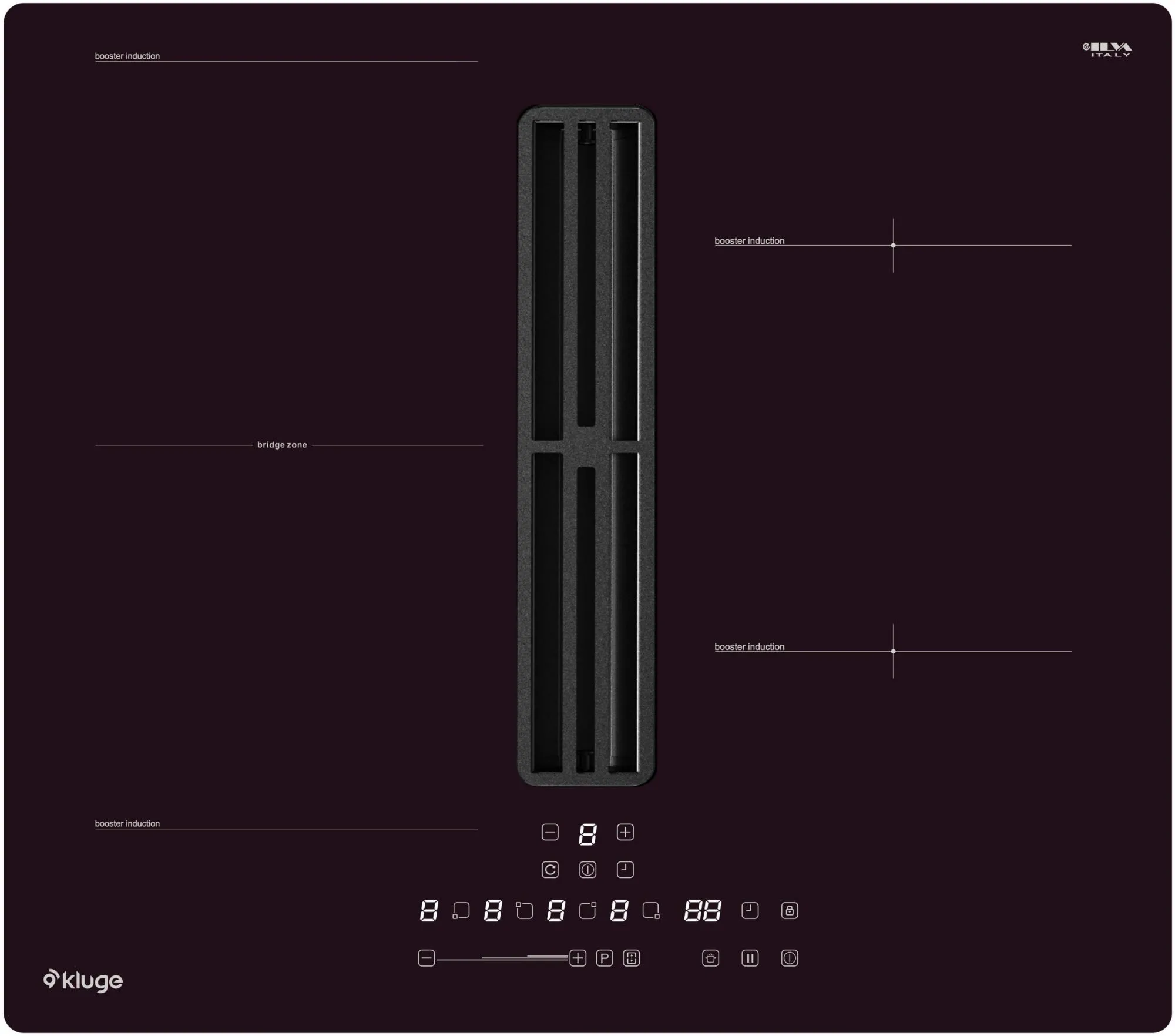 Image INDUCTION HOB WITH INTEGRATED EXHAUST HOOD KHI6000B