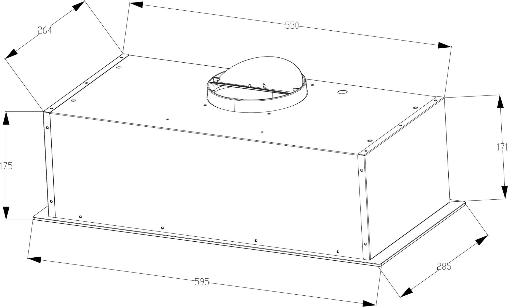 Image Fully built-in cooker hood KLV5200B