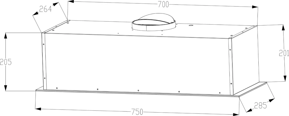 Image Fully built-in cooker hood KLV7550B