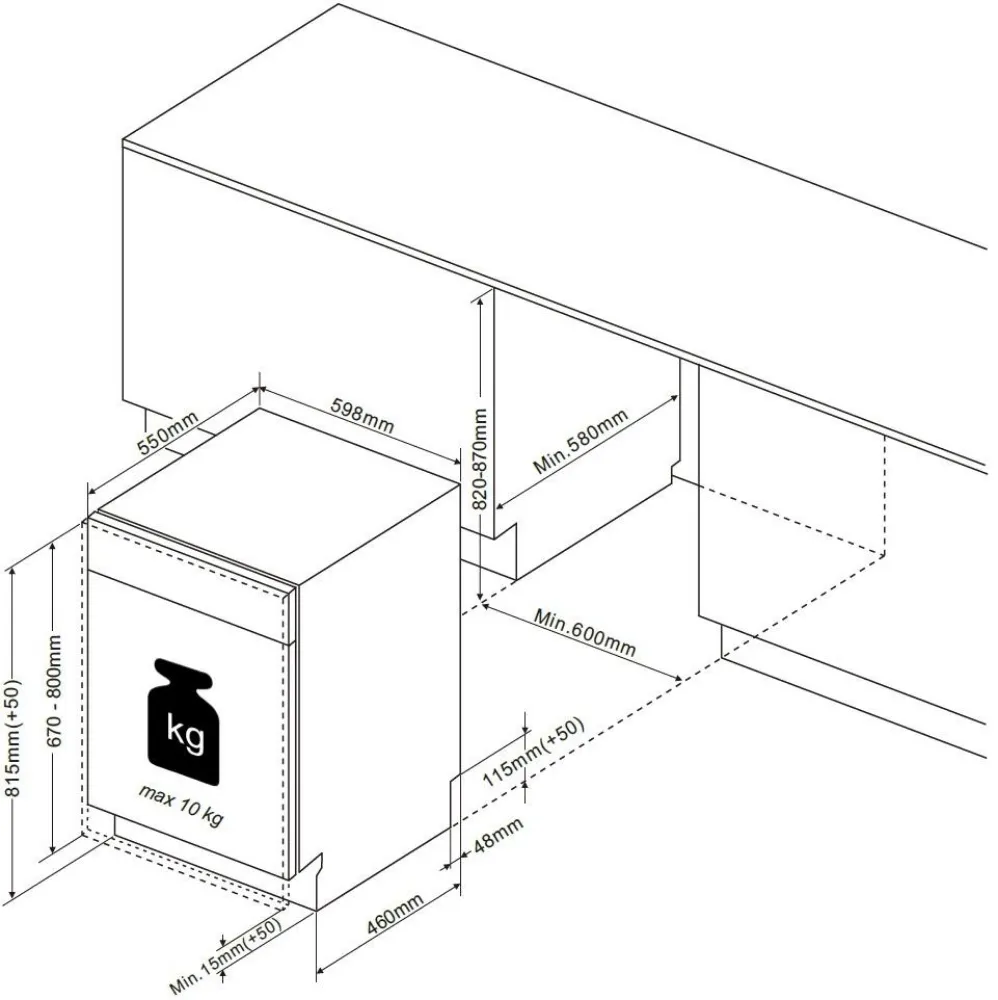 Image Built-in dishwasher BDJ3434VB