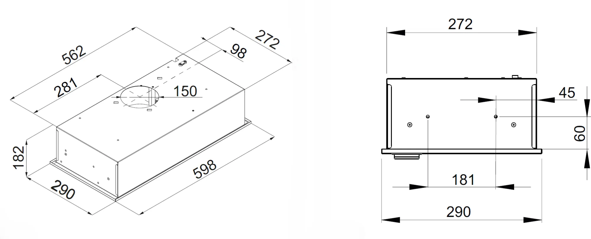 Image Fully built-in cooker hood KOV6620BLG
