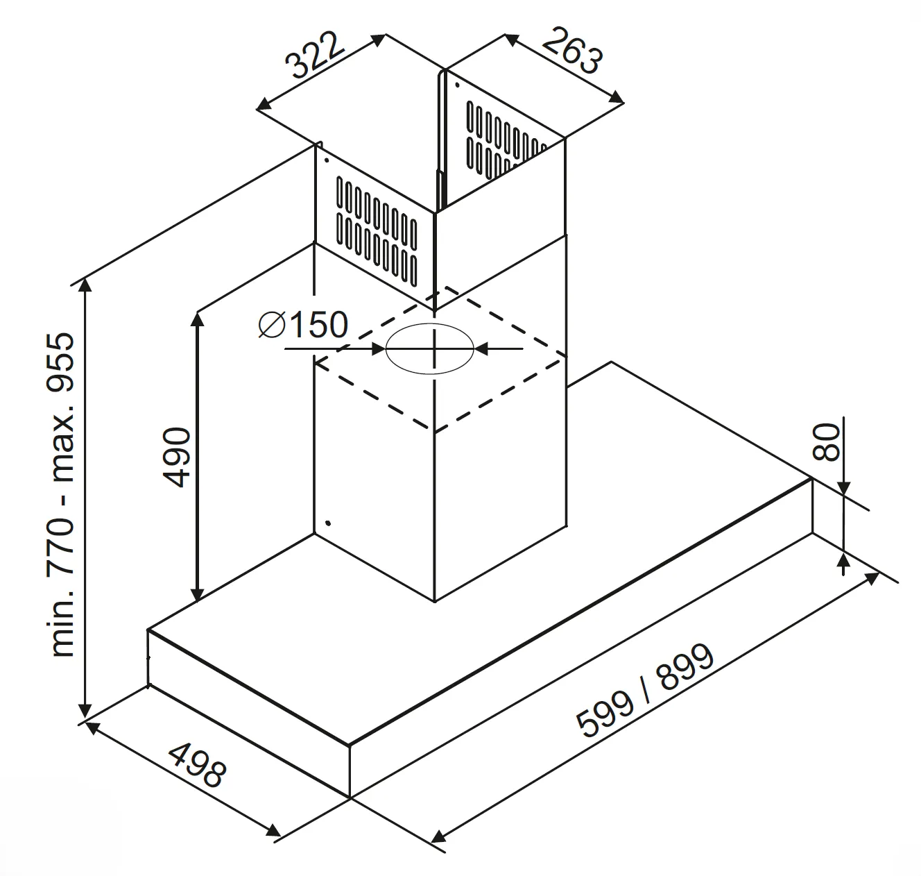 Image Chimney cooker hood KOK6500BL
