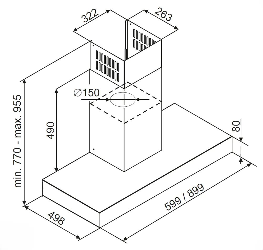 Image Chimney cooker hood KOK6500BL