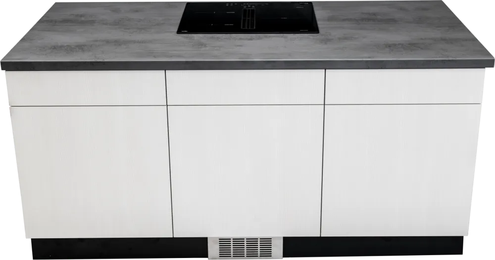 Image Induction hob with integrated extractor hood KHI6000B
