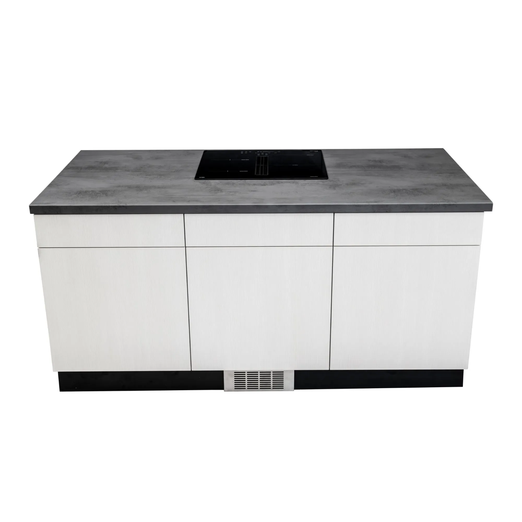 Image Induction hob with integrated extractor hood KHI8000B