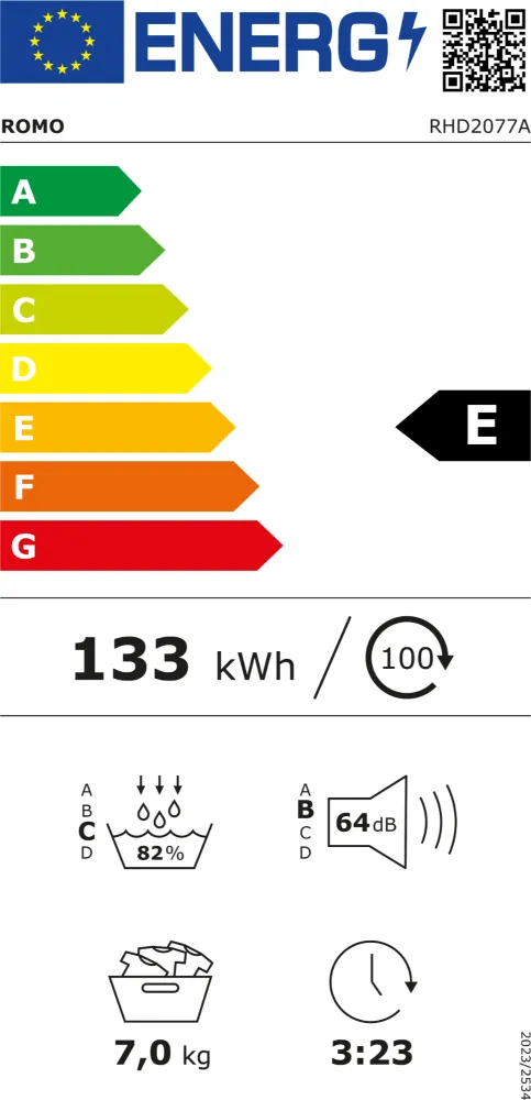 Image Tumble dryer RHD2077A