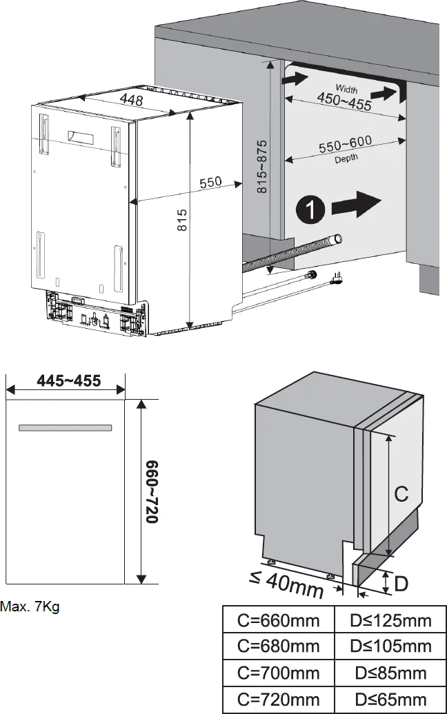 Image Built-in dishwasher KVD4600P