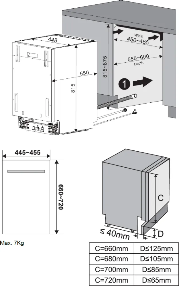 Image Built-in dishwasher KVD4600P