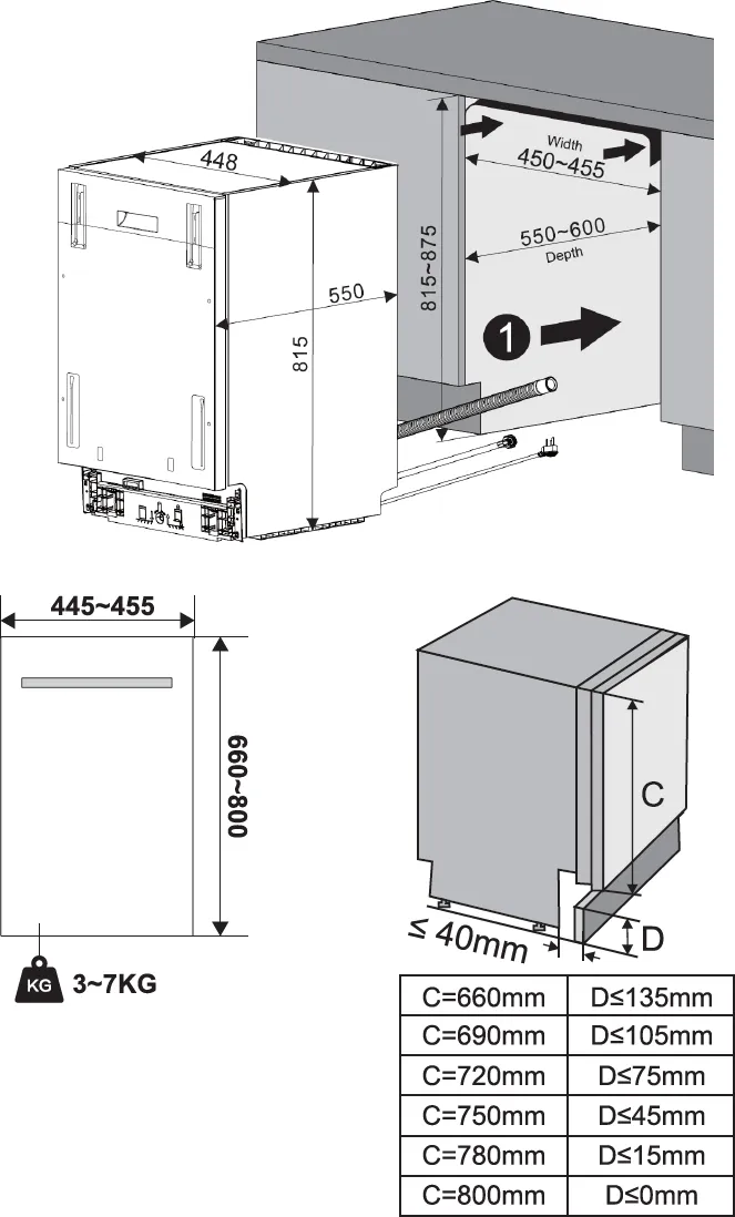 Image Built-in dishwasher KVD4610P