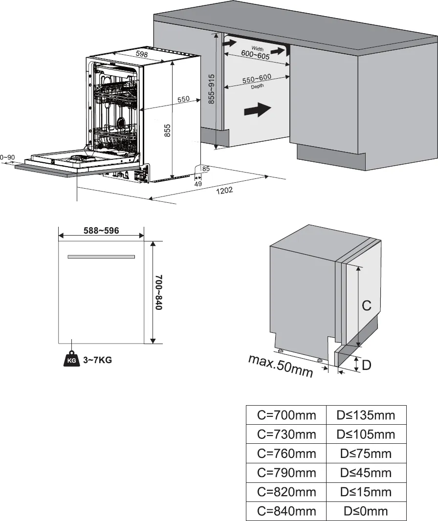 Image Built-in dishwasher KVD6300XL