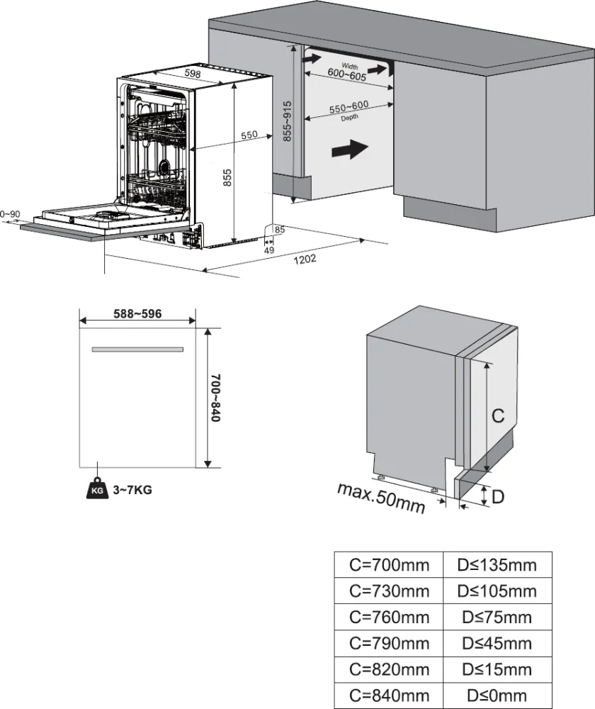 Image Built-in dishwasher KVD6300XL