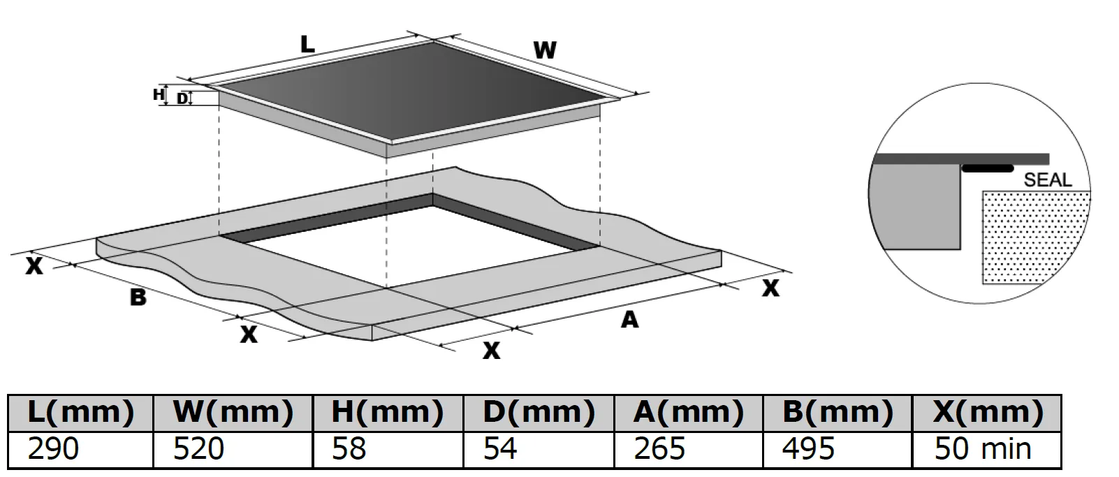 Image Induction hob KPI3002B