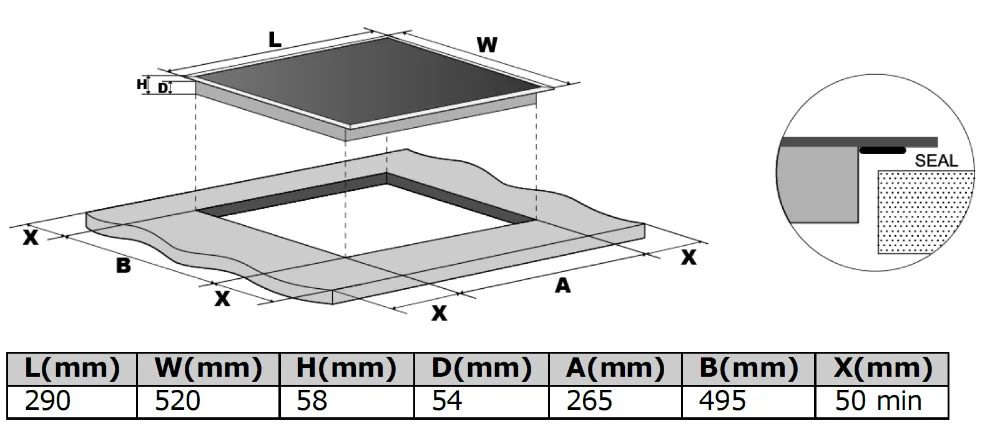 Image Induction hob KPI3002B
