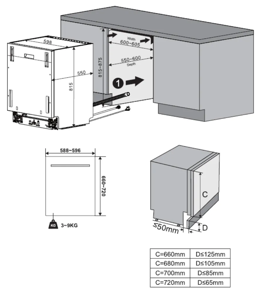 Image Built-in dishwasher KVD6100P