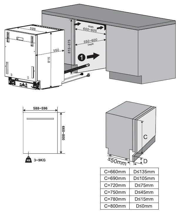 Image Built-in dishwasher KVD6120P