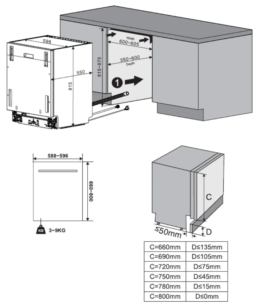 Image Built-in dishwasher KVD6120P