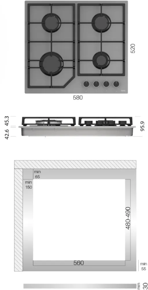 Image Gas hob KPG6030WG
