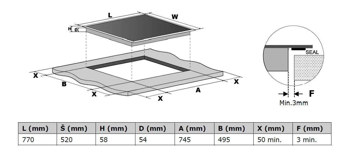 Image Induction hob KPI8032BP