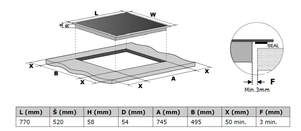 Image Induction hob KPI8032BP