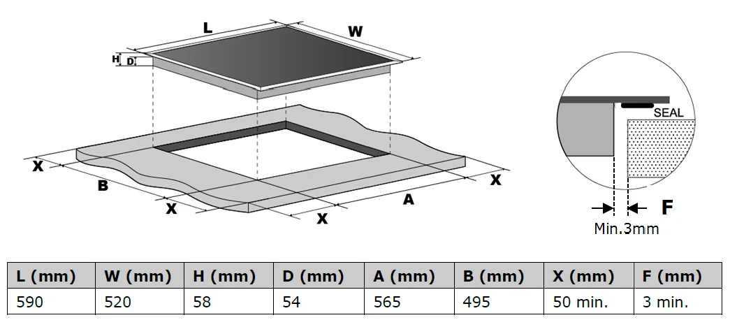 Image Induction hob KPI6032BP