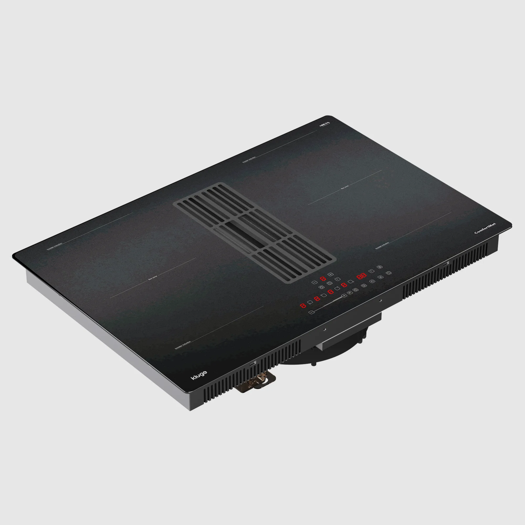 Image Induction hob with integrated extractor hood KHI8000B