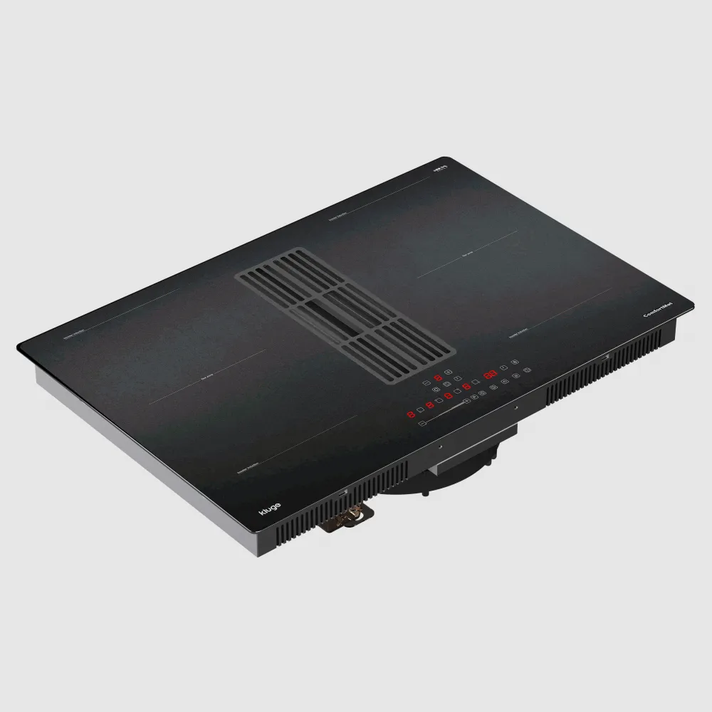 Image Induction hob with integrated extractor hood KHI8000B