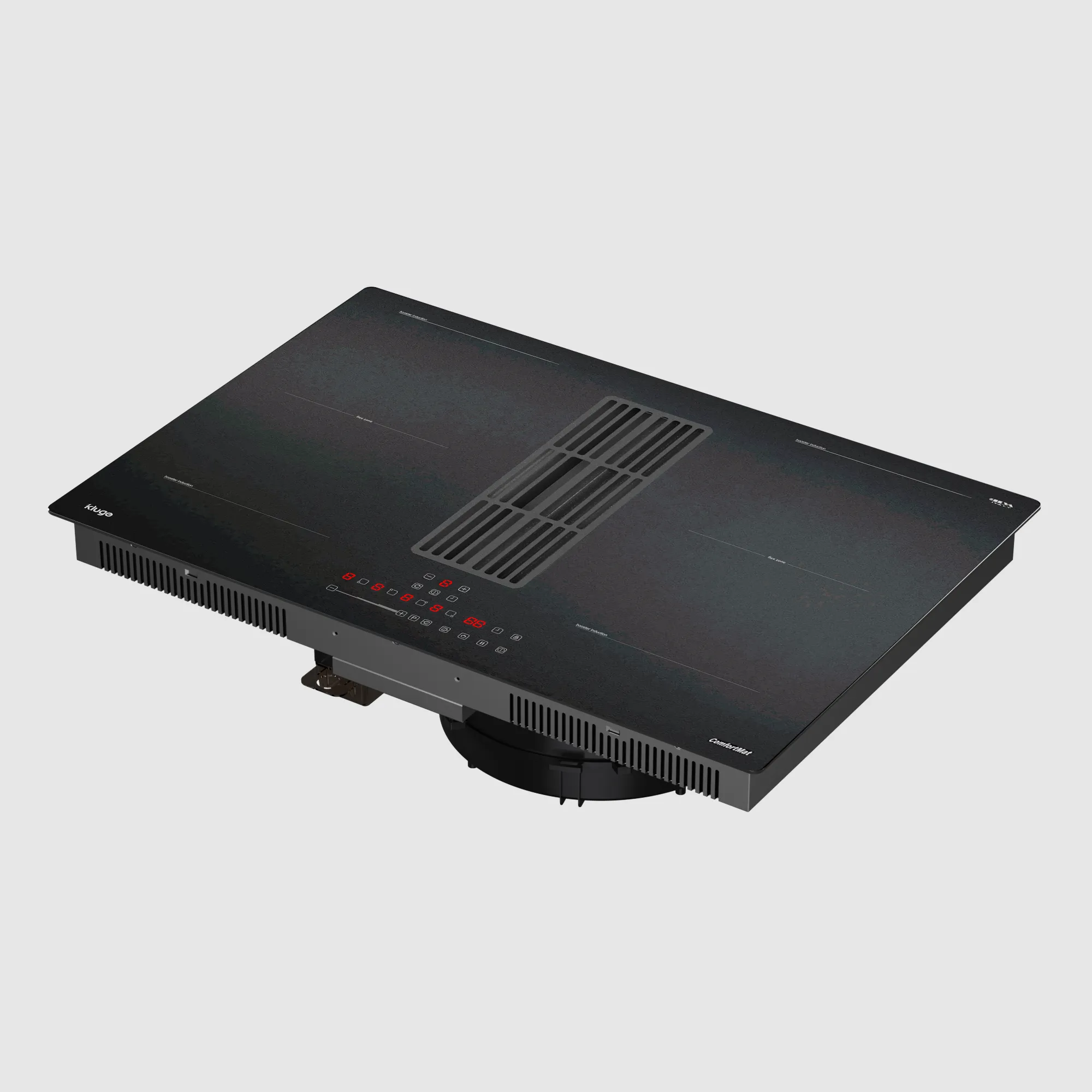 Image Induction hob with integrated extractor hood KHI8000B