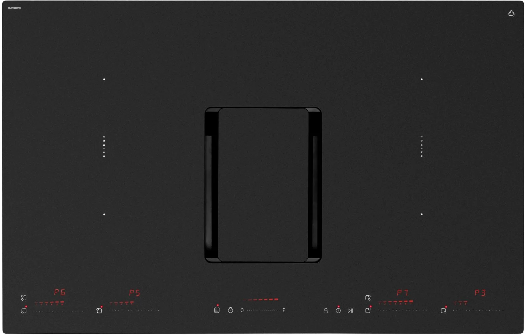 Image Induction hob with integrated extractor CDB8303M  WizardMatte 83