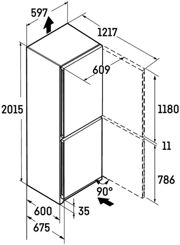 Image Fridge-freezer CNsdb 5723