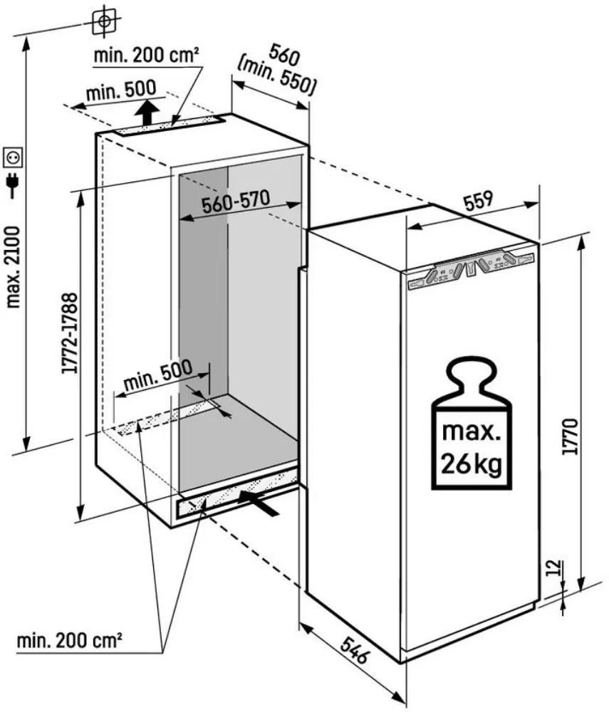 Image Built-in refrigerator IRe 5101
