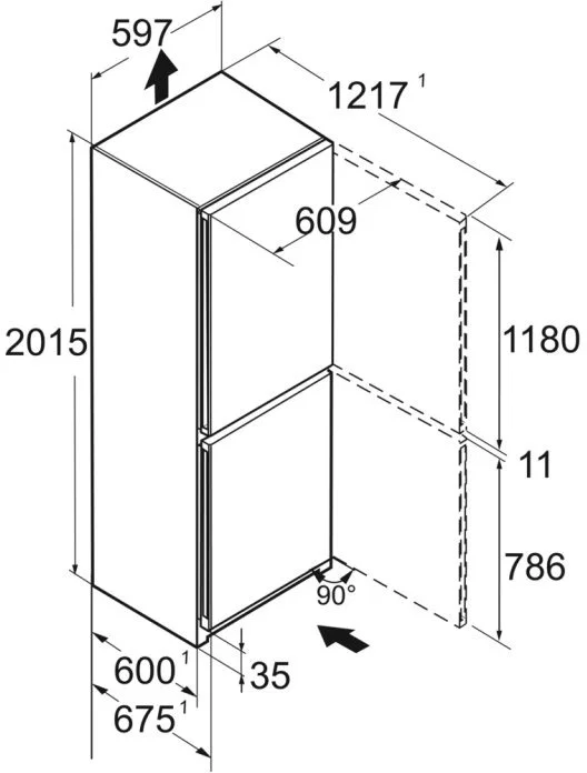 Image Built-in fridge-freezer IKGBNS 51Vd23 Plus NoFrost