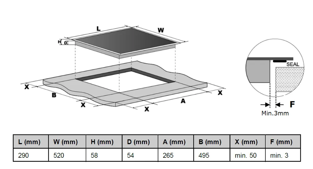 Image Induction hob KPI3005BP